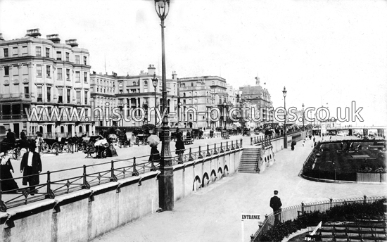 Promenade from Bandstand, Brighton, Sussex. c.1890's